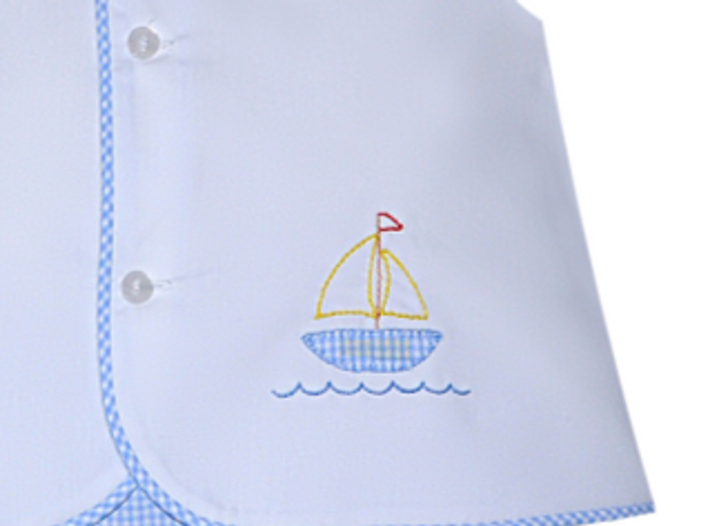 Baby Sen Mason Diaper Set, Sailboat