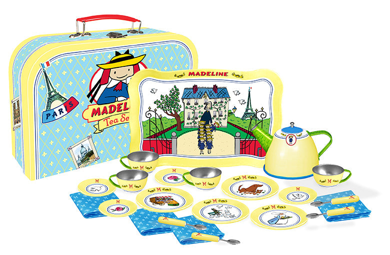 Yottoy Classic Madeline Tin Tea Set Toy