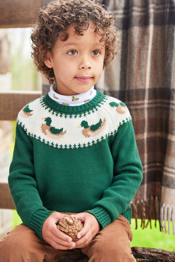 Little English Mallard Fair Isle Sweater