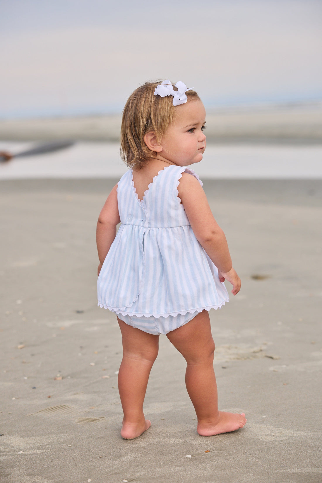 Little English Mary Dee Bloomer Set, Savannah Stripe