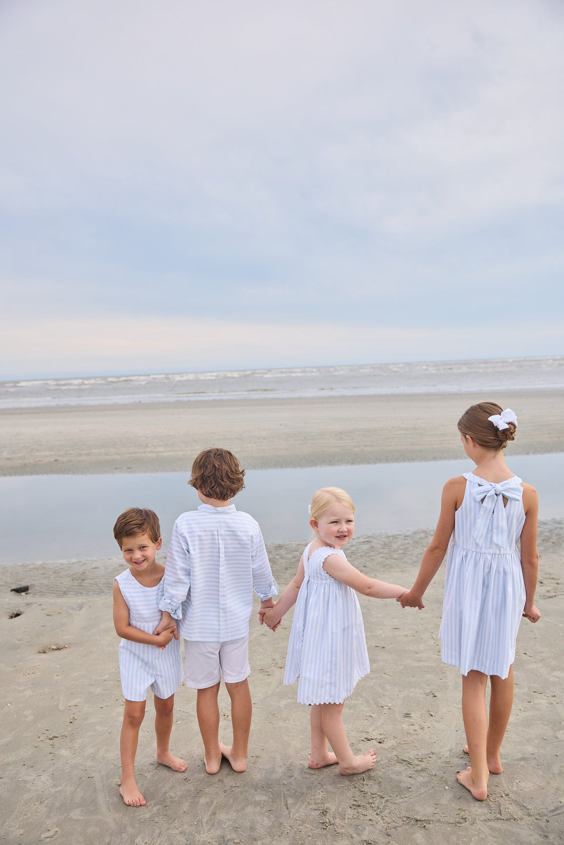 Little English Apron John John, Savannah Stripe