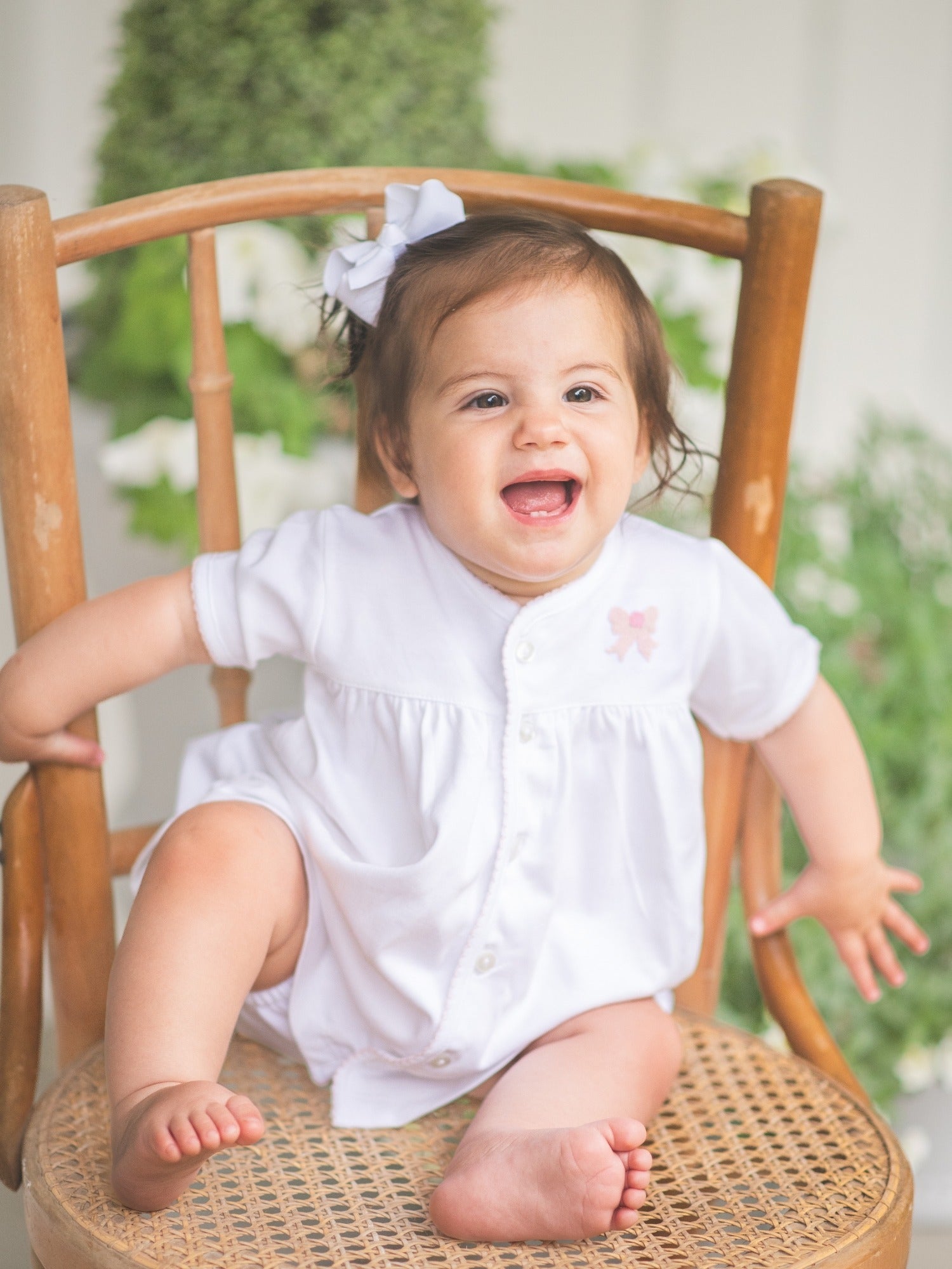 Milly Marie Classic Bow Pima Diaper Set