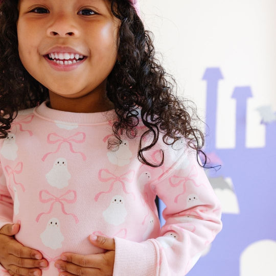 Sweet Wink Coquette Ghost Halloween Sweatshirt