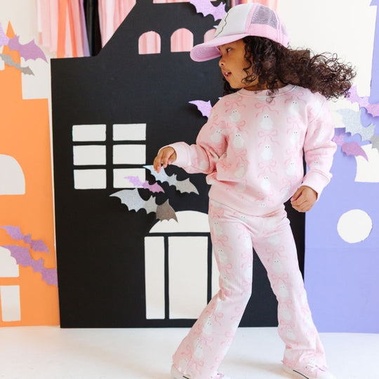 Sweet Wink Coquette Ghost Halloween Sweatshirt