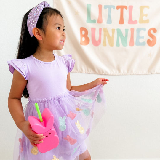 Sweet Wink Easter Peeps Flutter Sleeve Tutu Dress