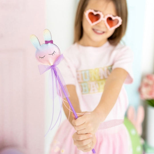 Sweet Wink Pastel Rainbow Easter Bunny Wand | shopnurseryrhymes