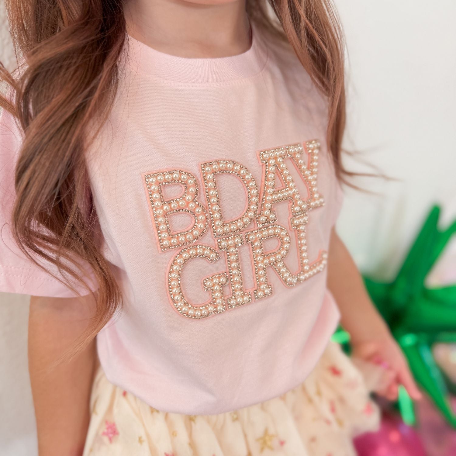 Sweet Wink Pearl BDay Girl Patch Tee