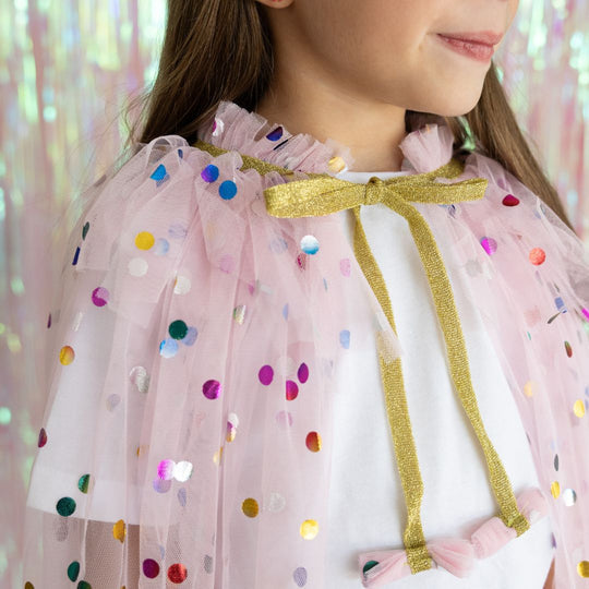 Sweet Wink Pink Confetti Cape