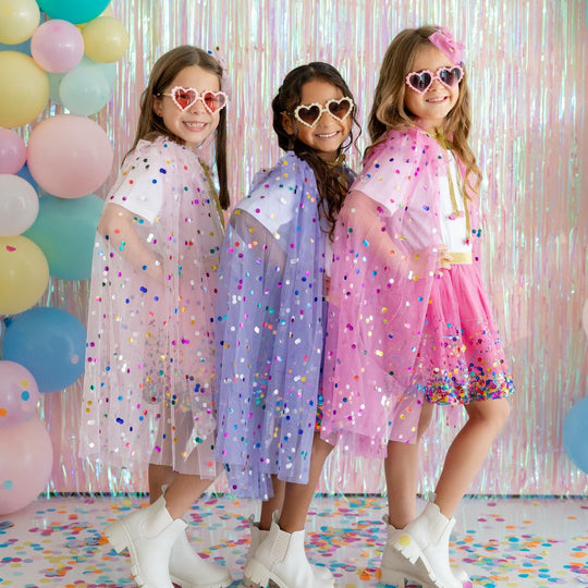 Sweet Wink Pink Confetti Cape
