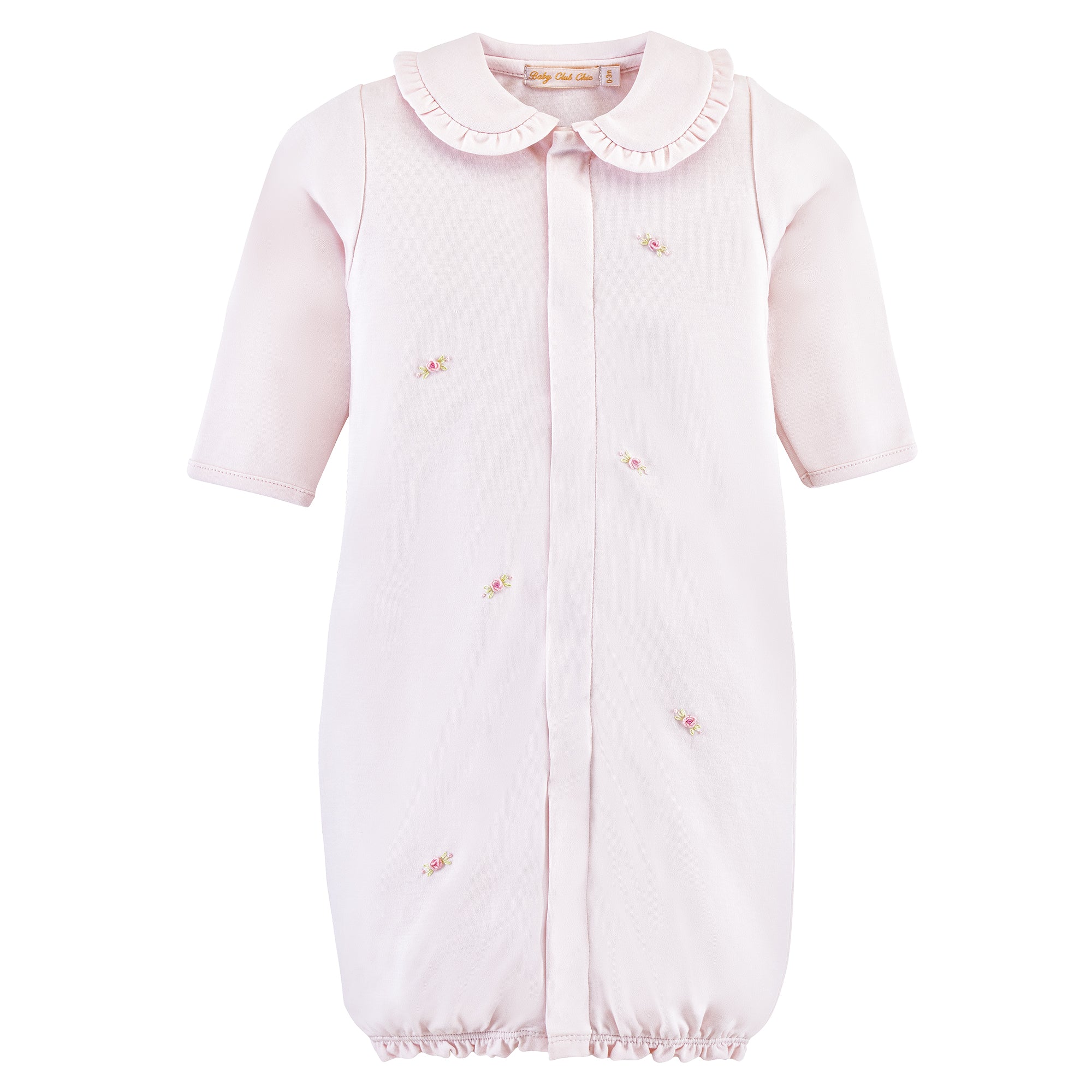 Baby Club Chic Sweet Roses All-Over Embroidered Converter Gown