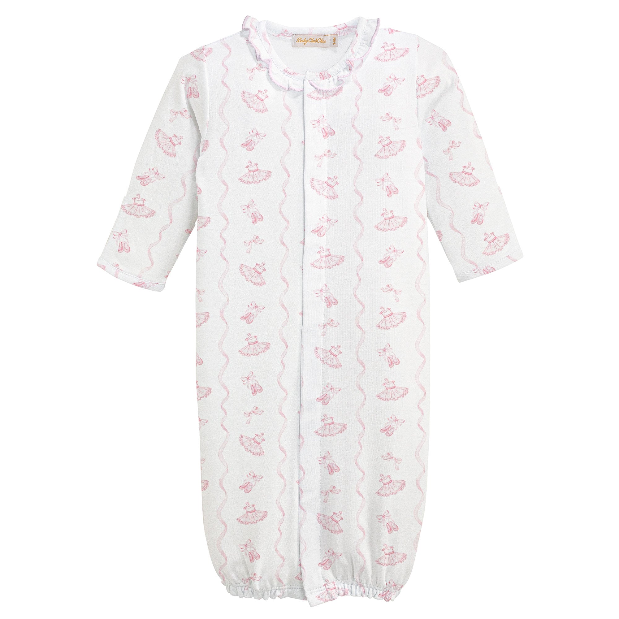 Baby Club Chic Sugarplum Steps Printed Converter Gown
