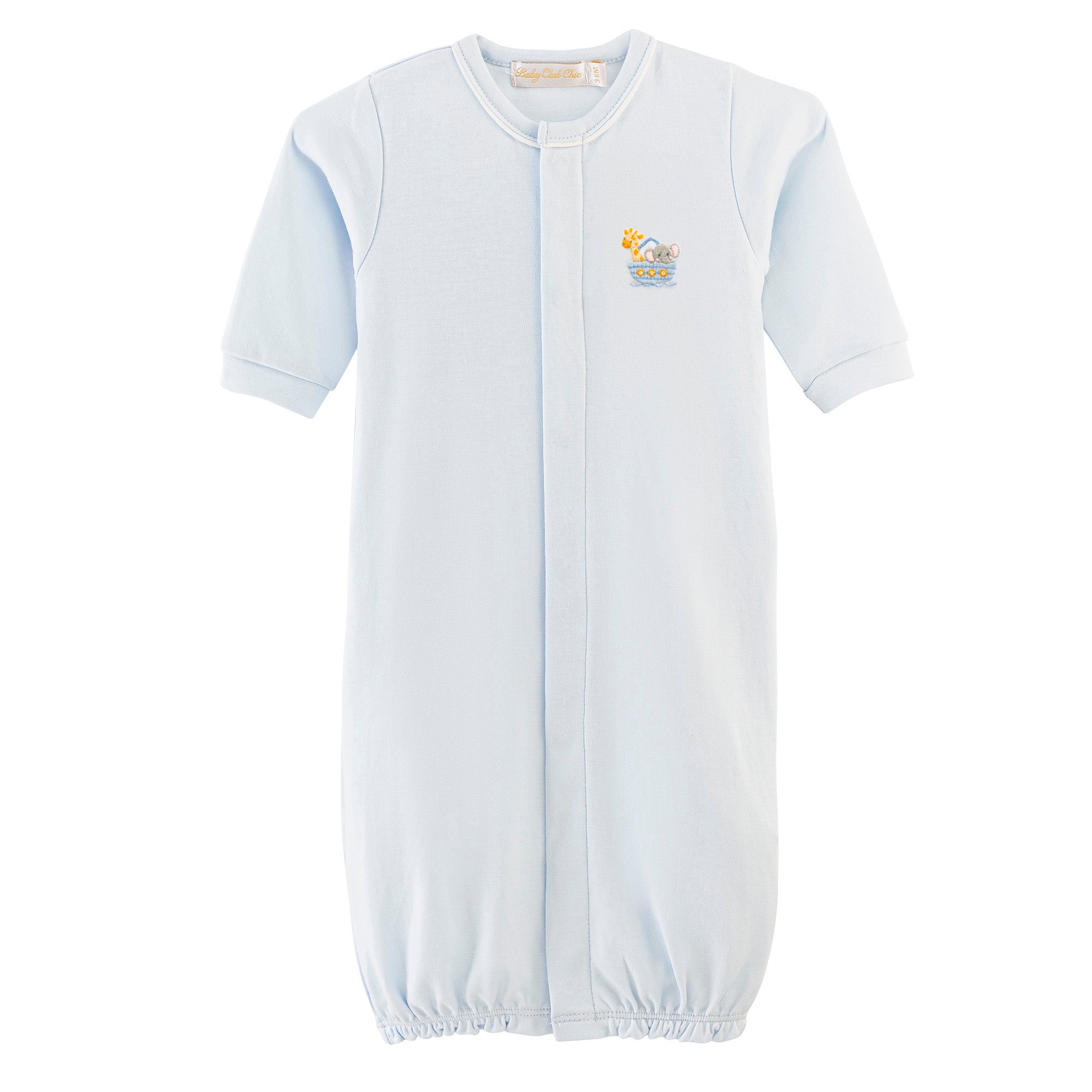 Baby Club Chic Noah's Ark Embroidered Converter Gown