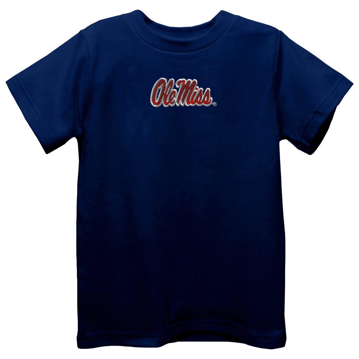 Vive La Fete Ole Miss Rebels Embroidered Navy T-Shirt