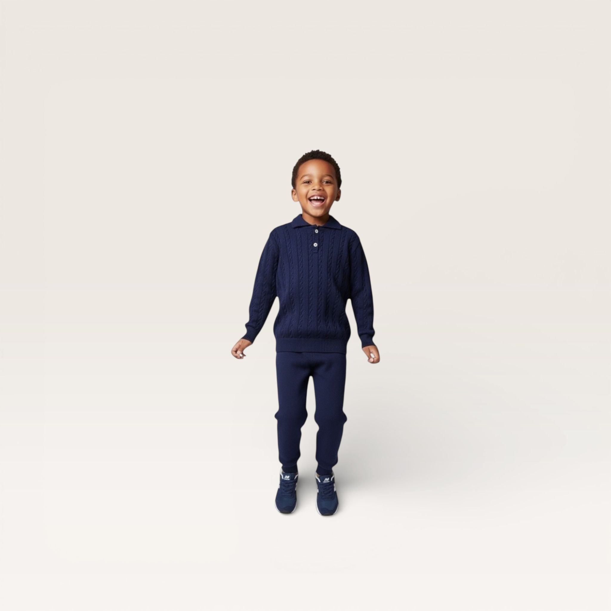 Mi Lucero Navy Pima Jogger