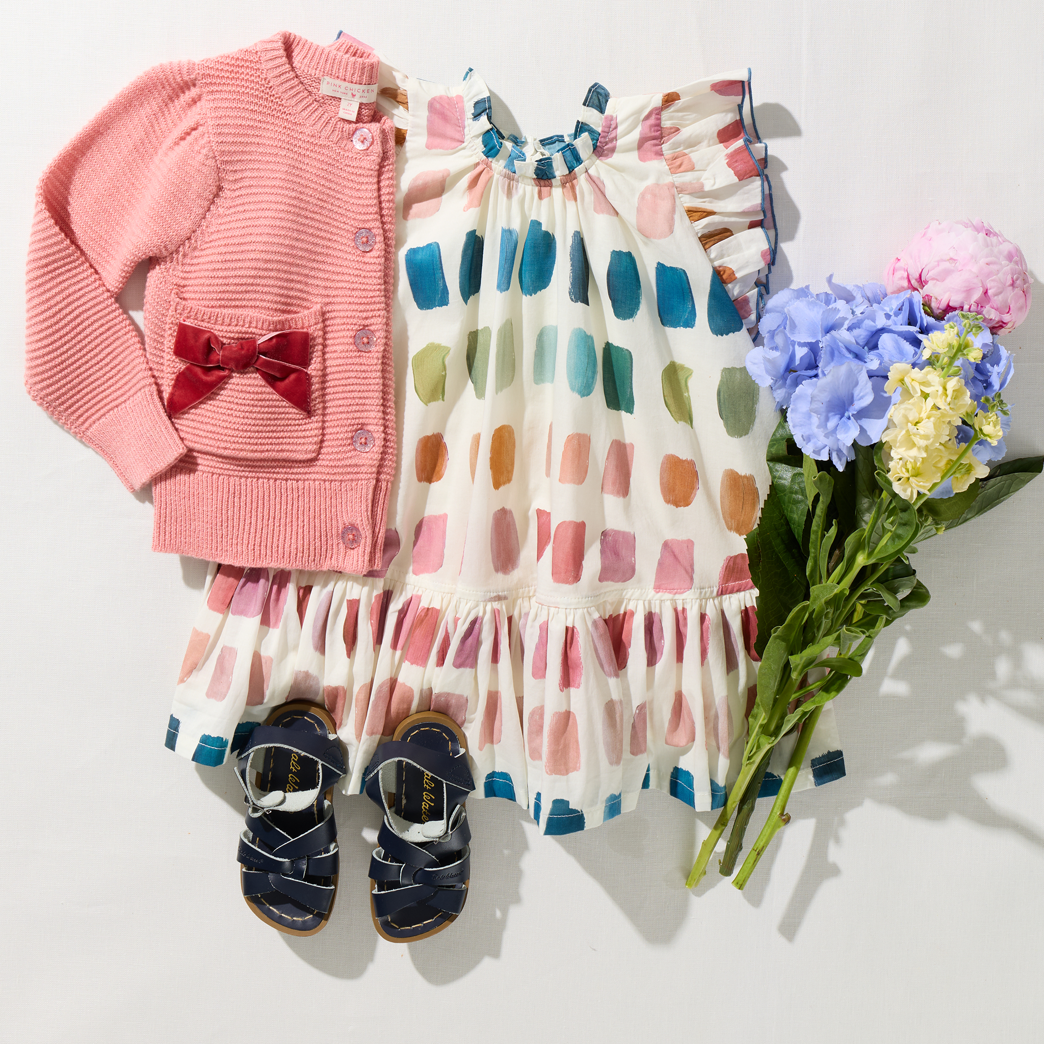 Pink Chicken Harper Dress, Paint Swatches