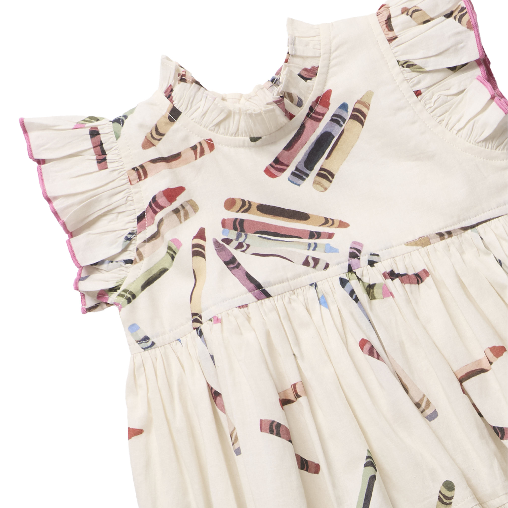 Pink Chicken Jennifer Dress, Tossed Crayons