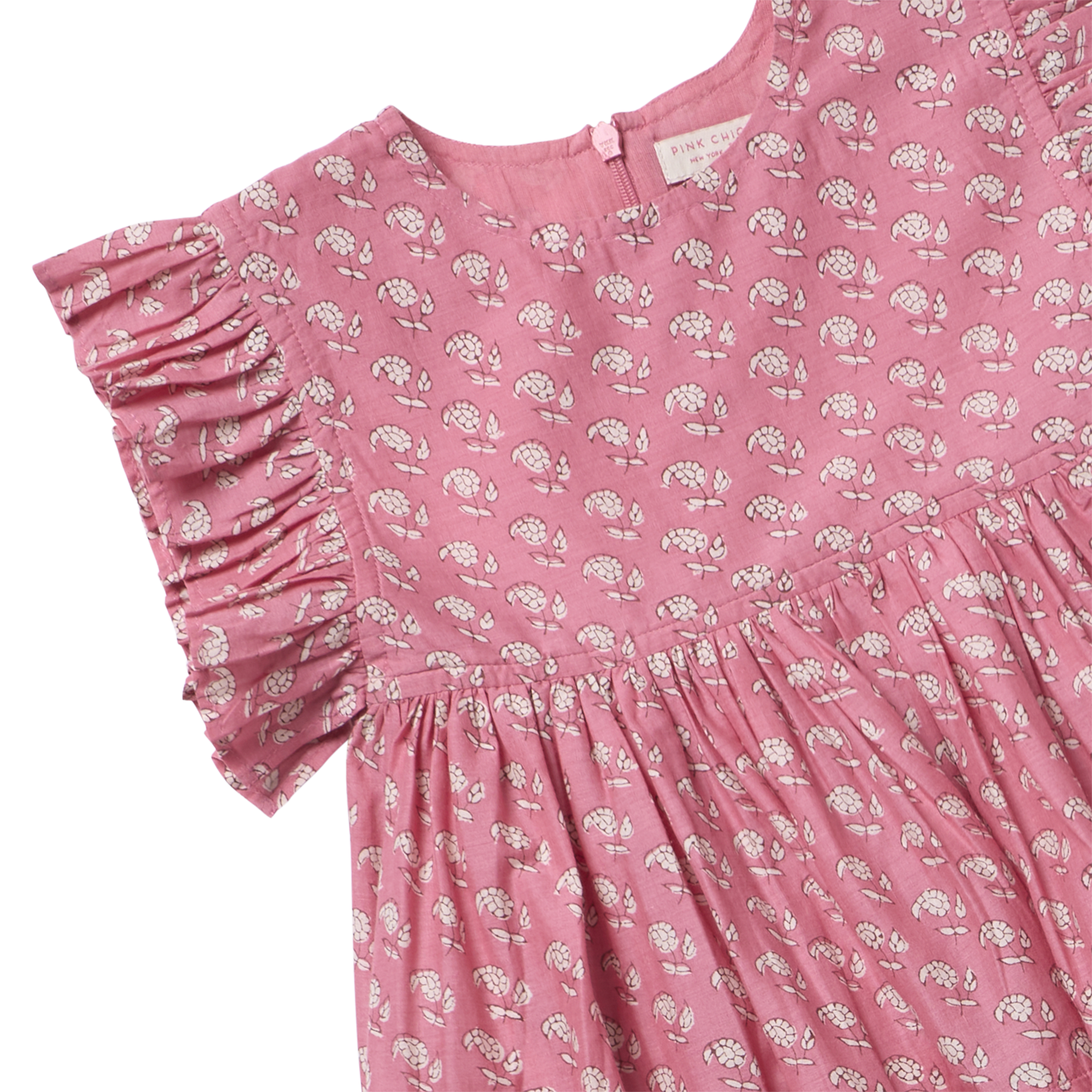 Pink Chicken Kit Dress, Small Paisley