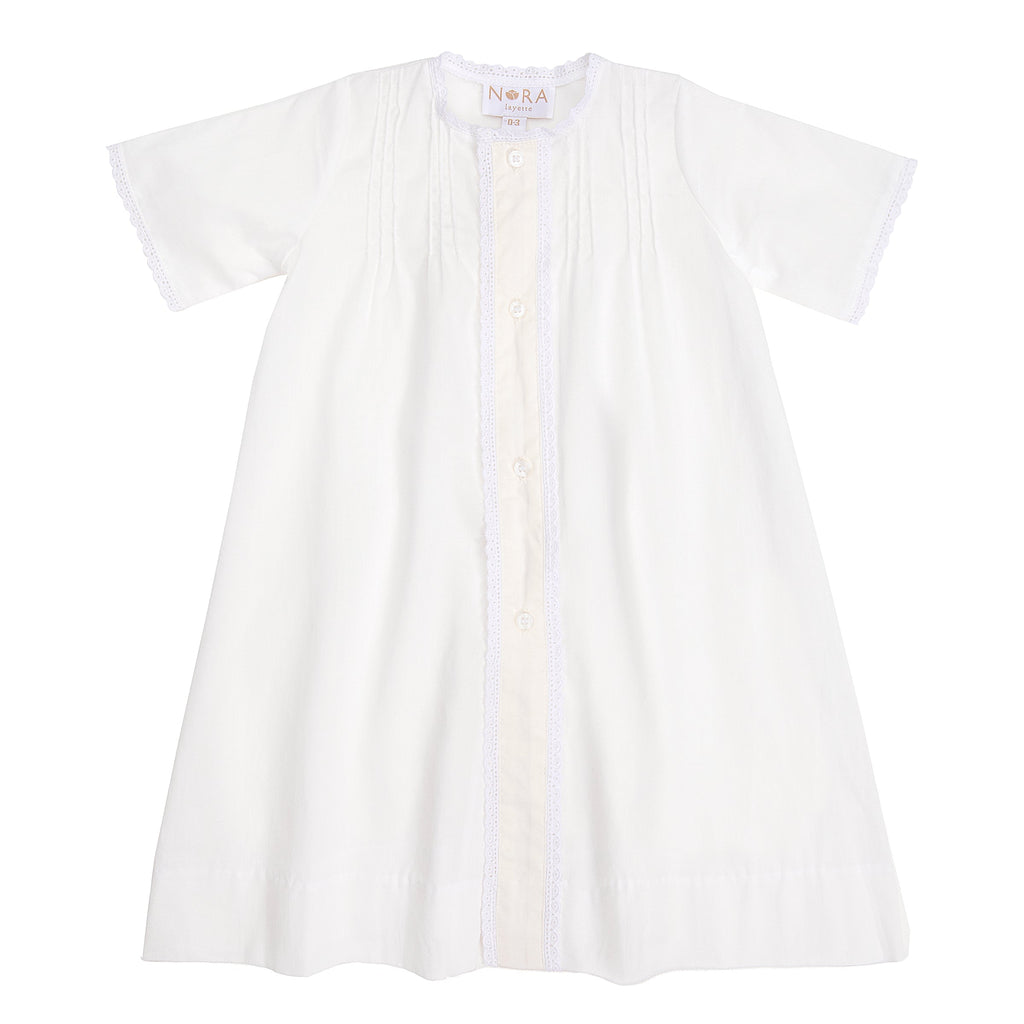 Lenora Baby Classic Cotton Daygown, Ecru