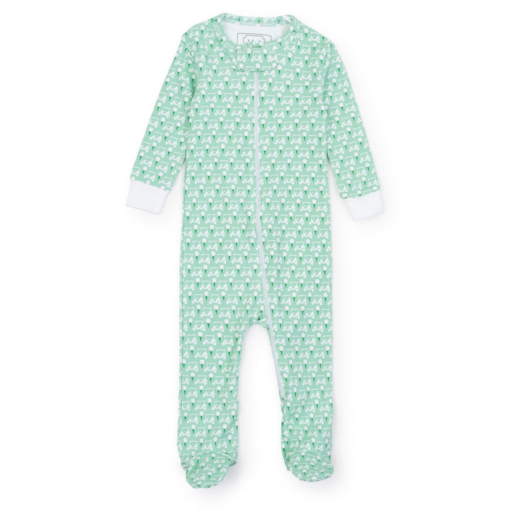 Lila & Hayes Parker Zipper Pajama, Golf Putting Green