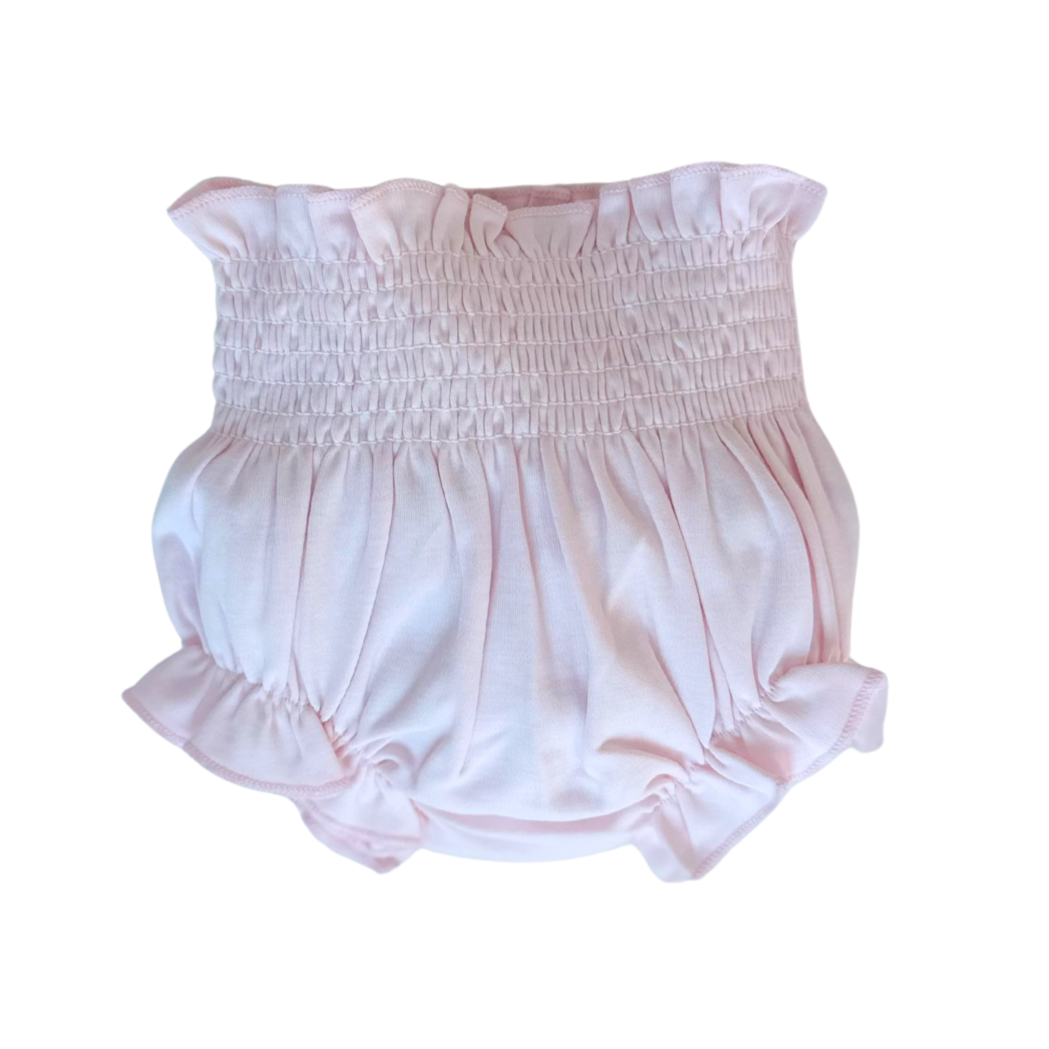 Baby Bloom Pima Ruffle Bodysuit and Bloomers with Peony Embroidery