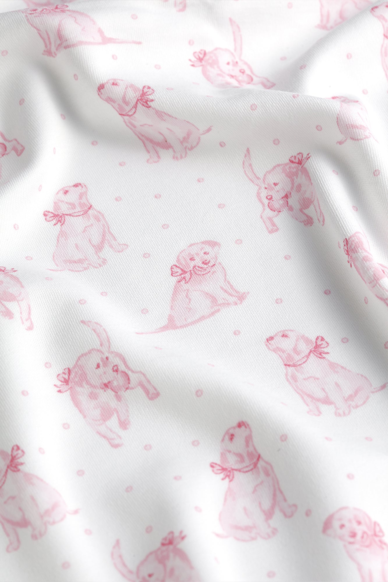 Nella Pima Pink Puppy Love Print Gown