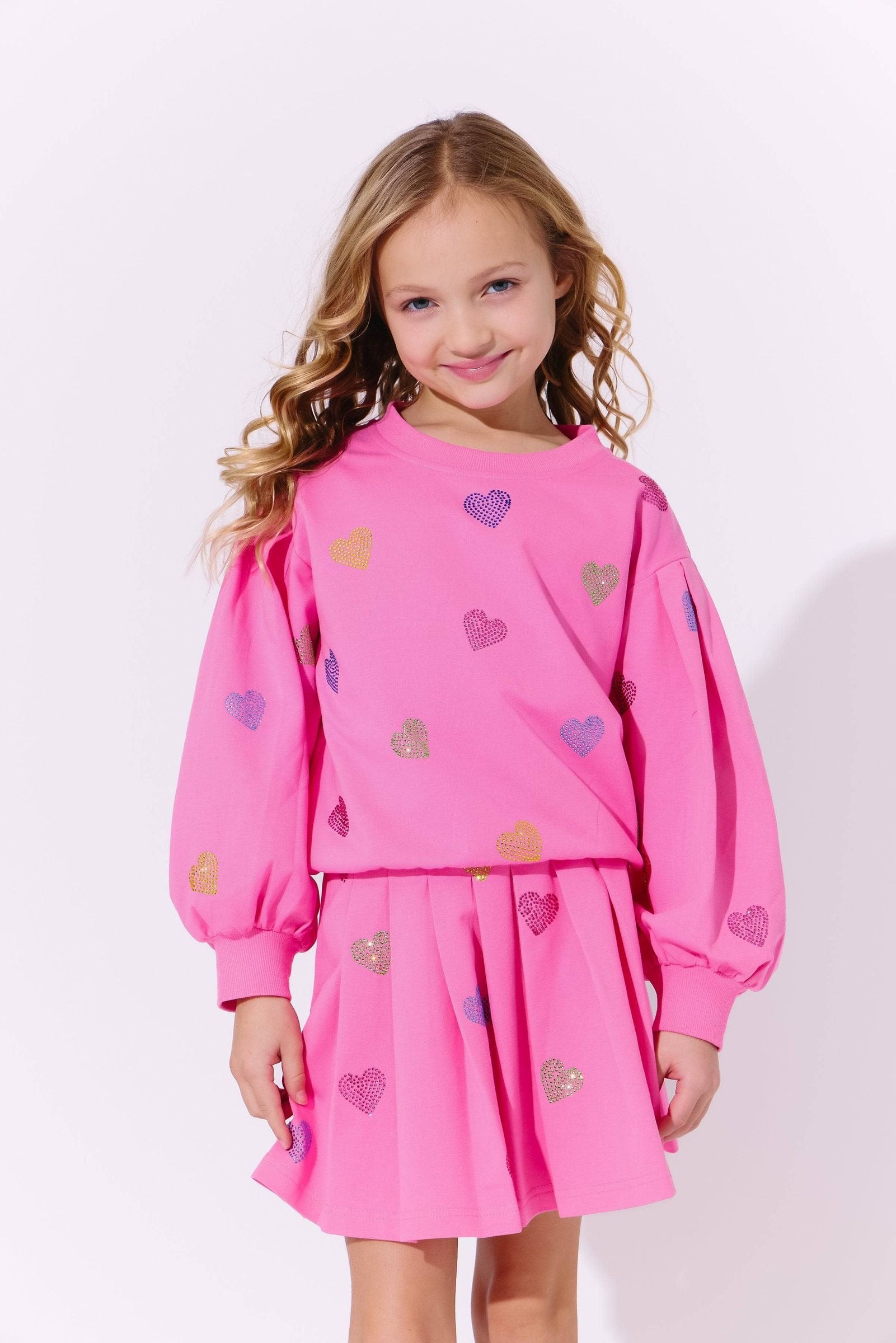 Lola & The Boys Pink Sparkle Hearts Set