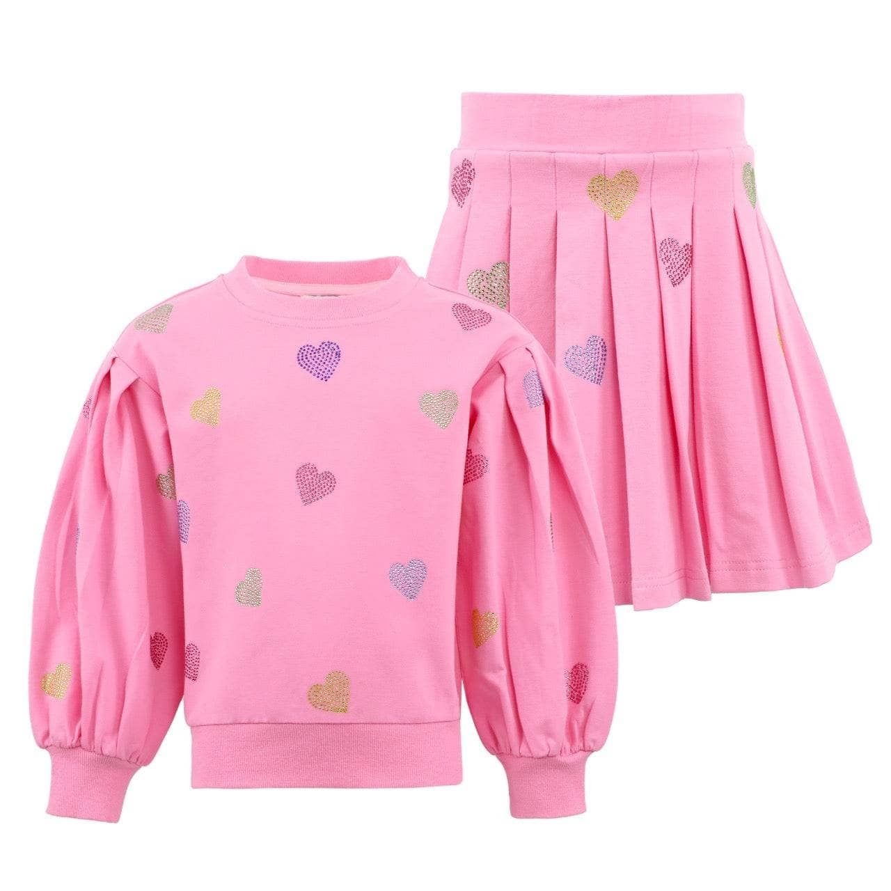 Lola & The Boys Pink Sparkle Hearts Set