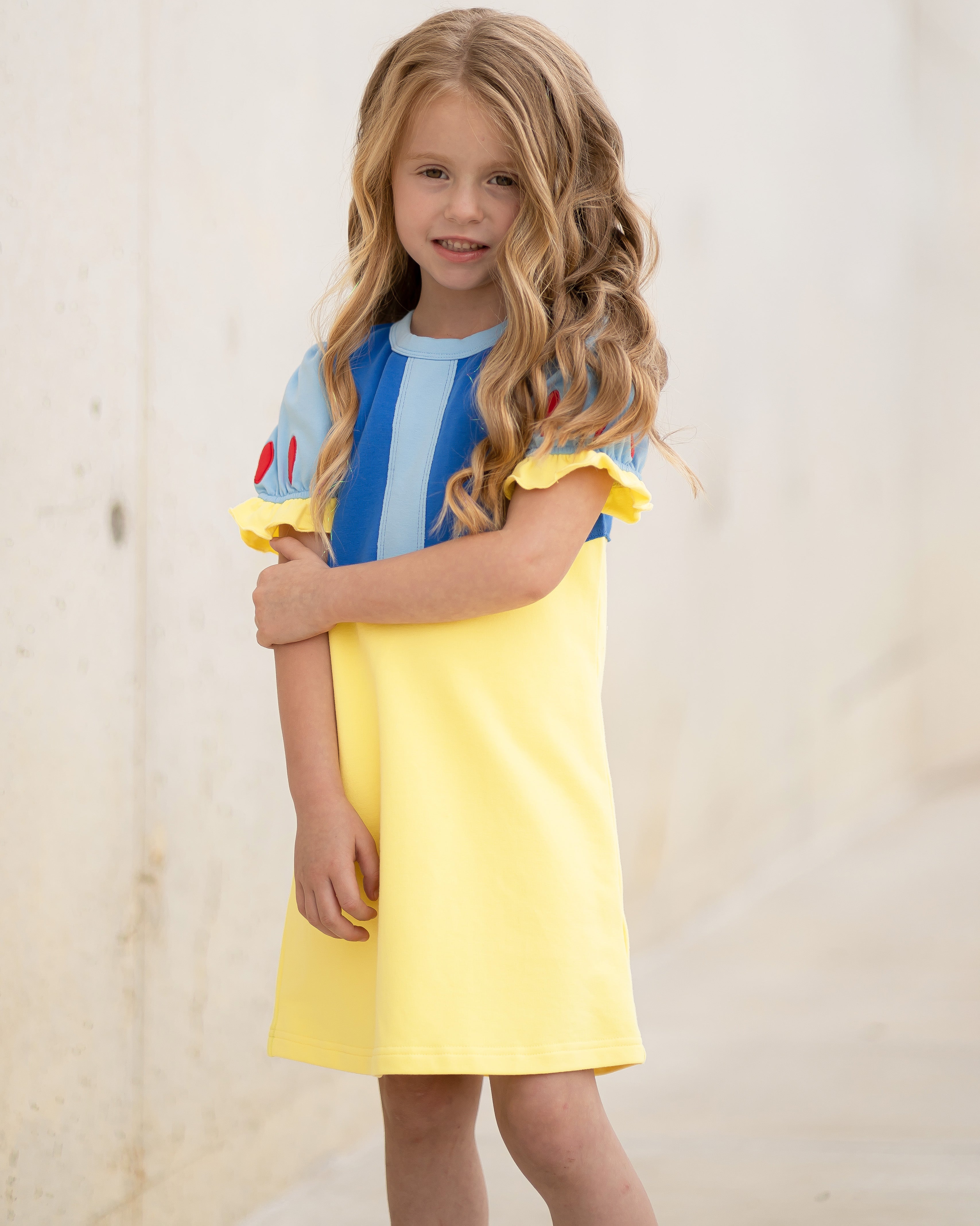 Yellow Lamb Princess Playtime Primary Dress