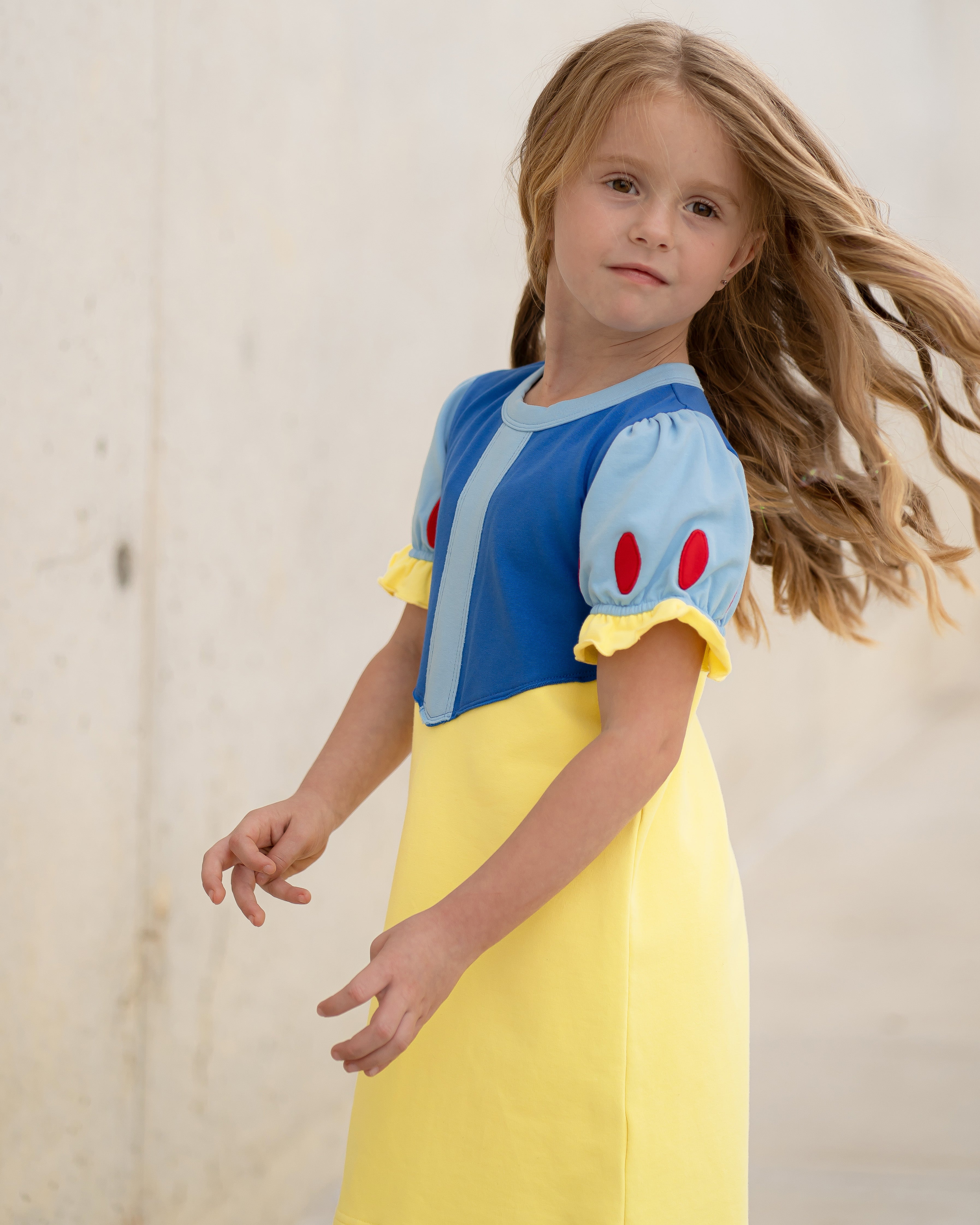 Yellow Lamb Princess Playtime Primary Dress