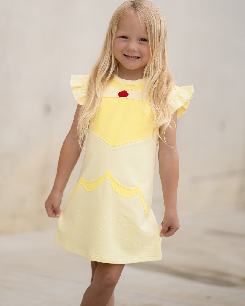 Yellow Lamb Princess Playtime Rose Dress