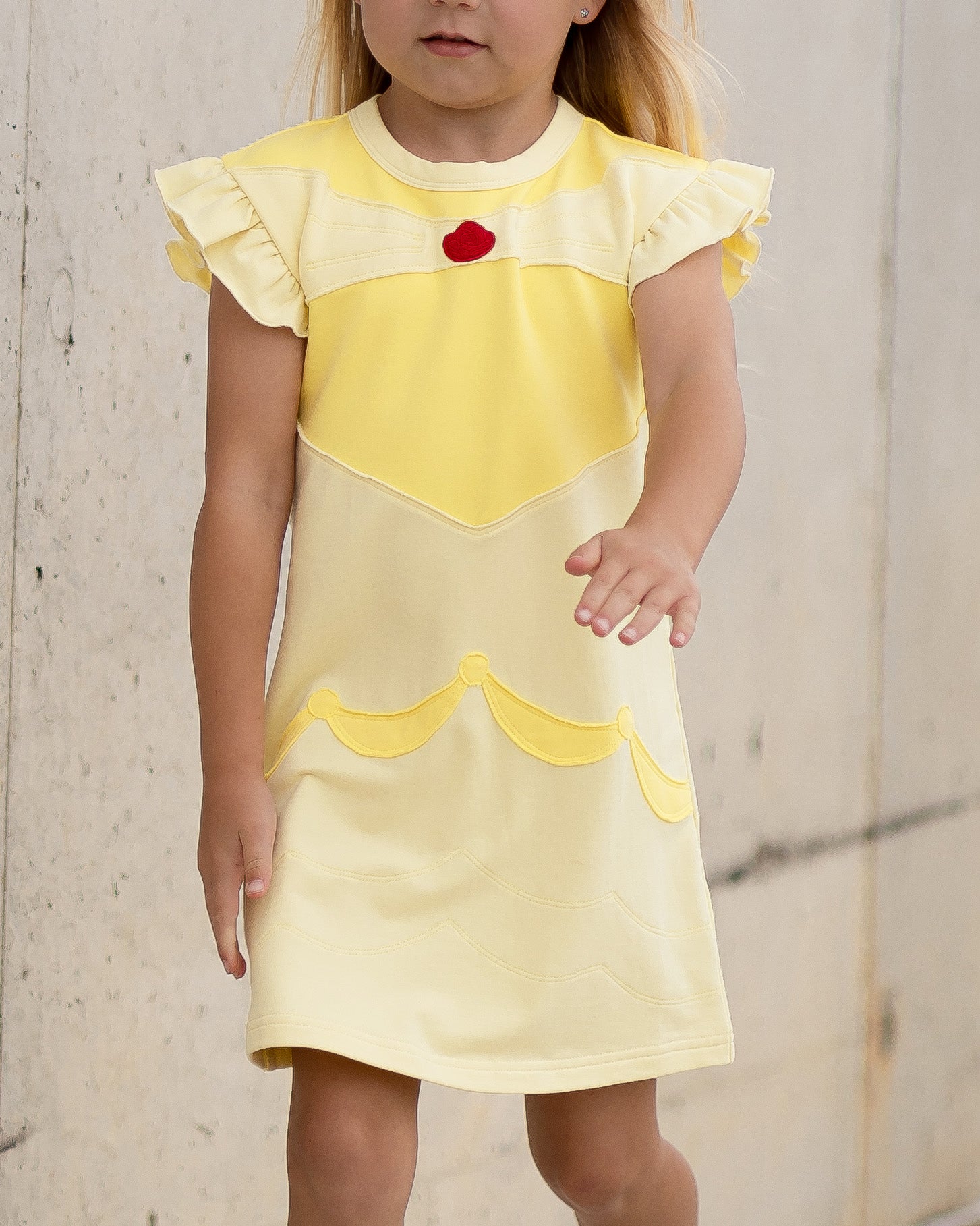 Yellow Lamb Princess Playtime Rose Dress