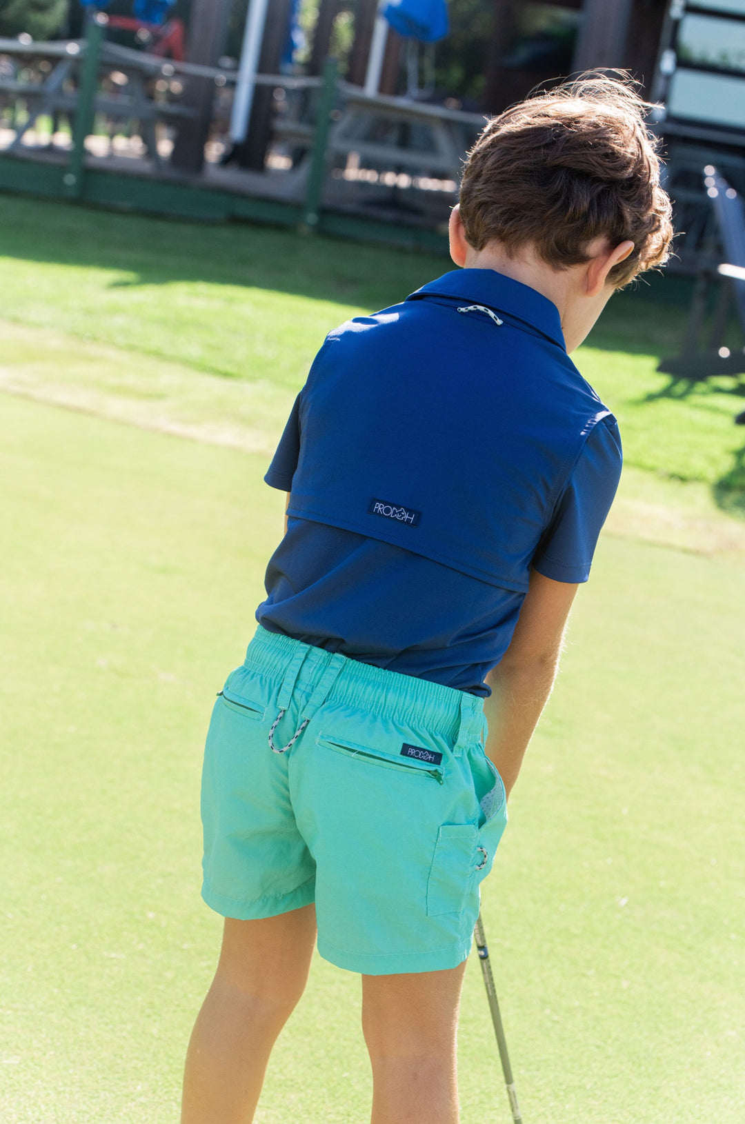 Prodoh Outrigger Performance Short, Marine Green