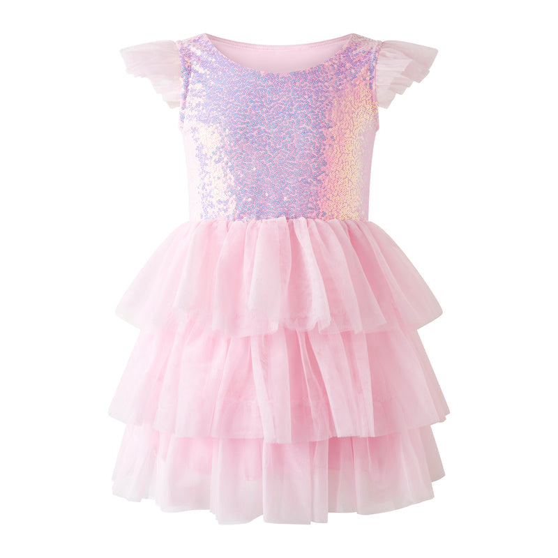 Rachel Riley Glitter Tutu Dress, Cape, & Hair Clip