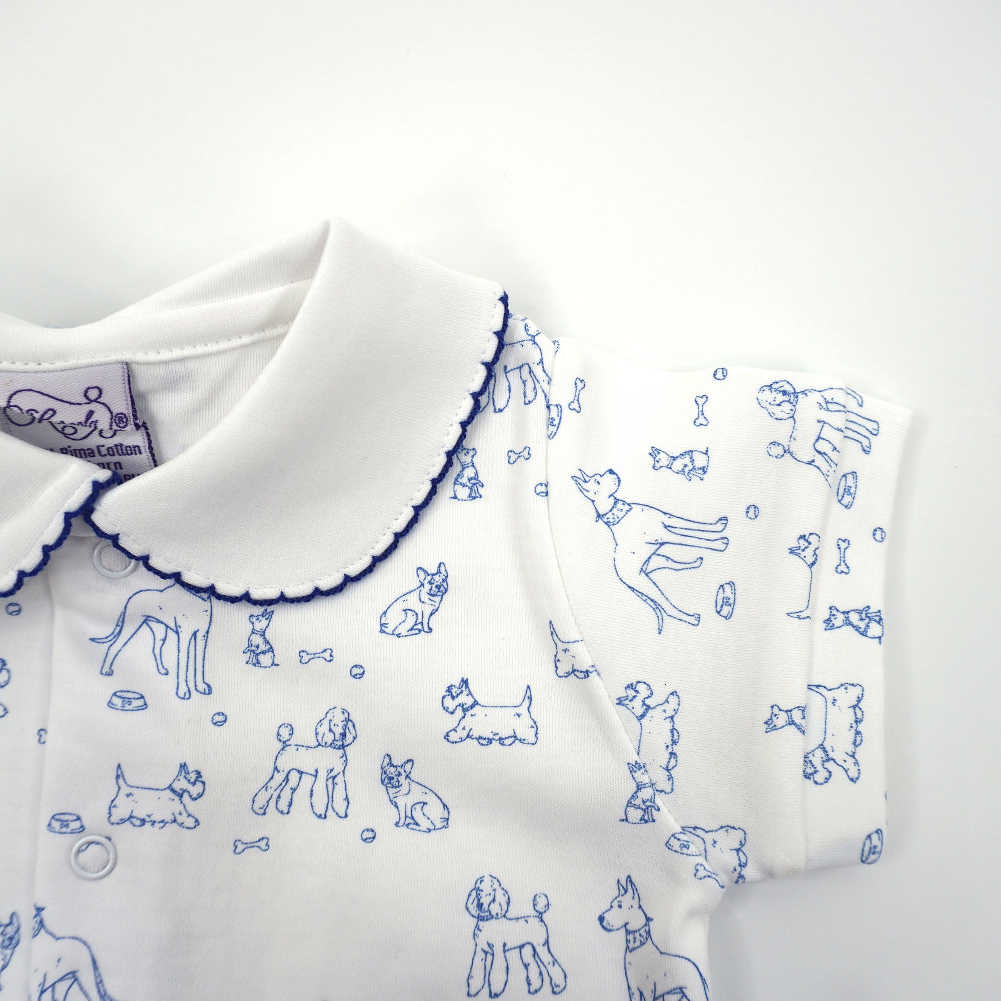 Marcela Dogs Pima Cotton Romper