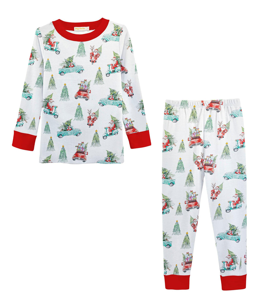 Baby Club Chic Pajama Set, Santa is Here - shopnurseryrhymes
