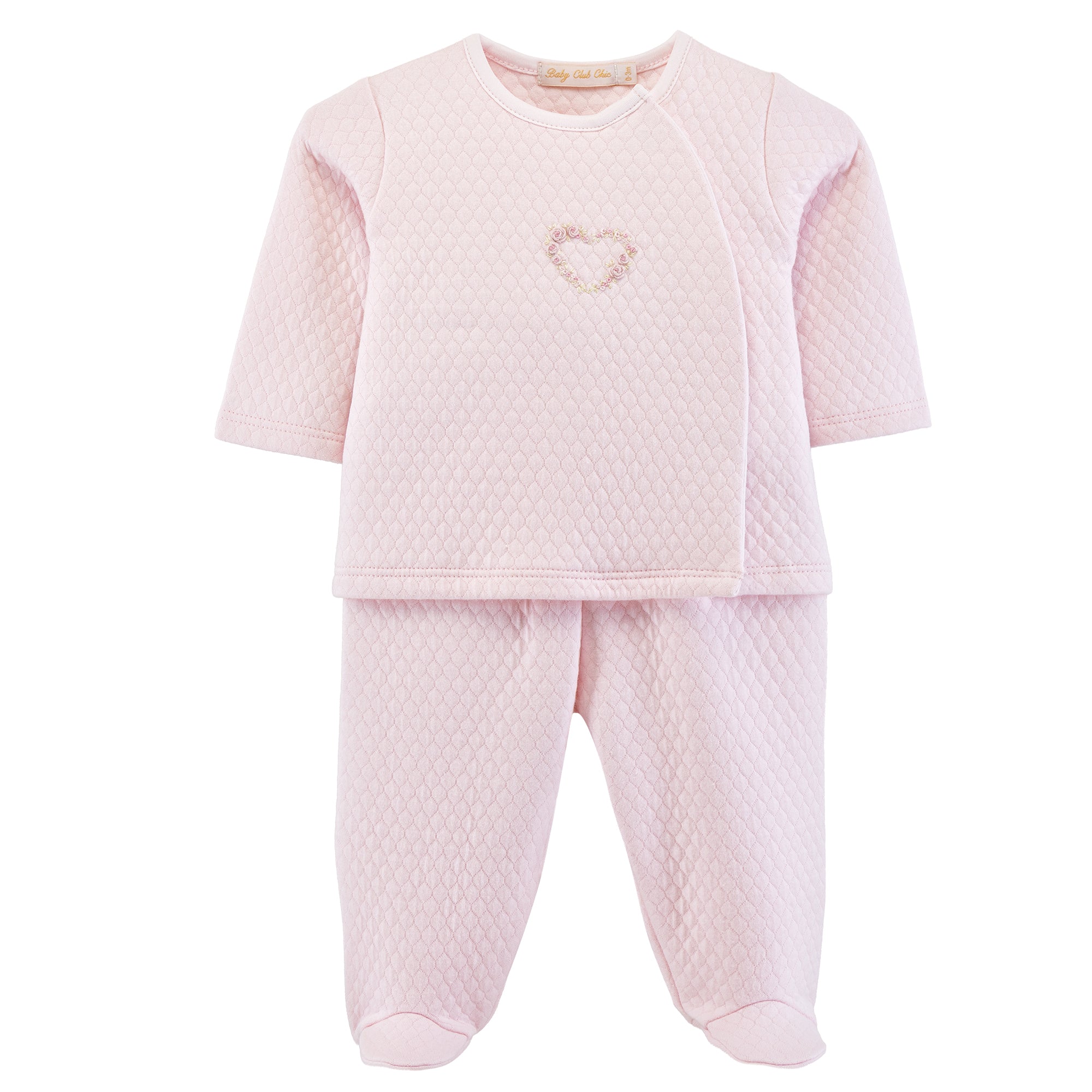 Baby Club Chic Rose Buds Jacquard Footed Set