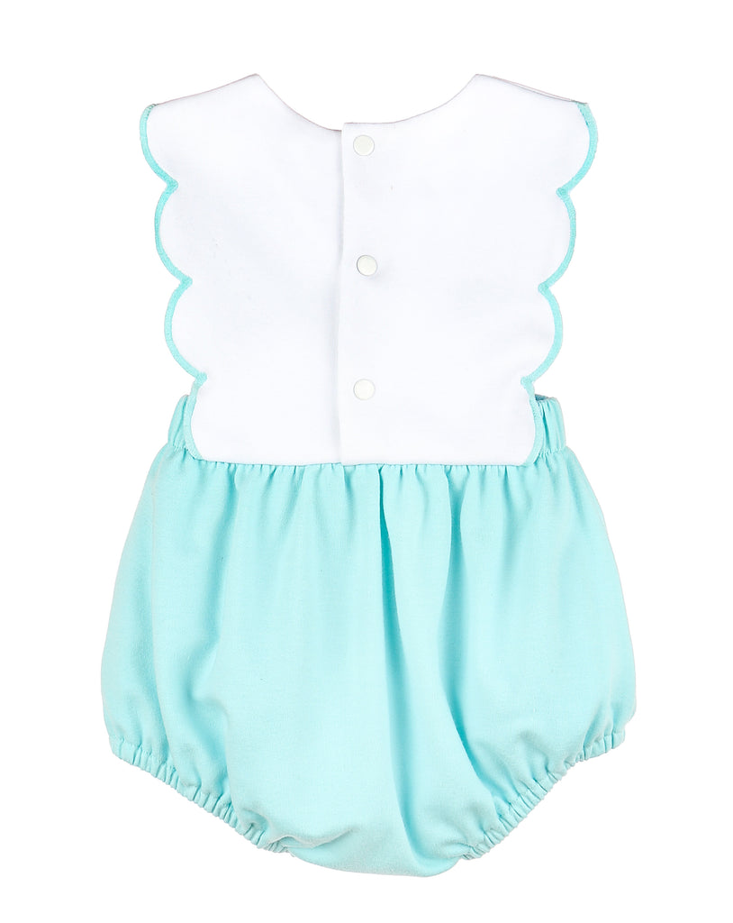 Sophie & Lucas New Classic's Knit Scallop Overall, Teal