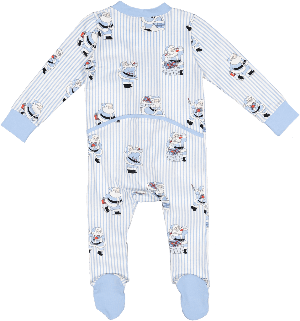 Sal & Pimenta Santa Blues Baby Boy Pajama - shopnurseryrhymes