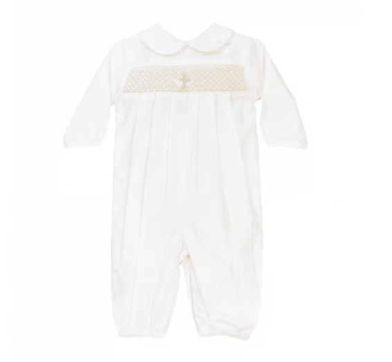 Bailey Boys Ivory Christening Dressy Long Bubble - shopnurseryrhymes