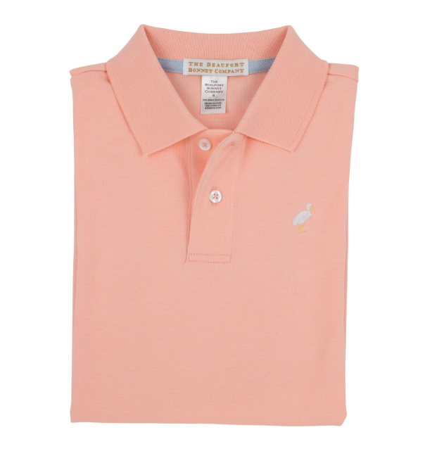 Beaufort Bonnet Prim & Proper Polo, Pompano Peach