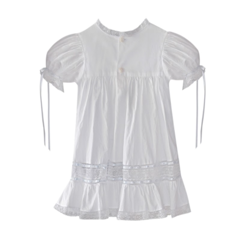Phoenix & Ren White Hazel Dress, White Lace | shopnurseryrhymes