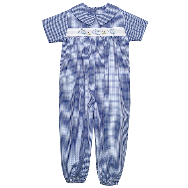 Remember Nguyen Royal Blue Tate Long Romper, Flying Bass