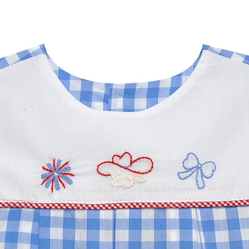 Southern Saturday Rebel Red/Blue Bloomer Set