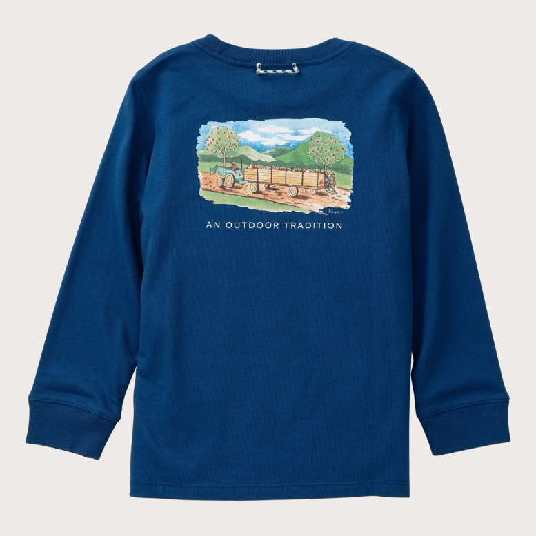 Prodoh Cotton T-Shirt, Navy Peony