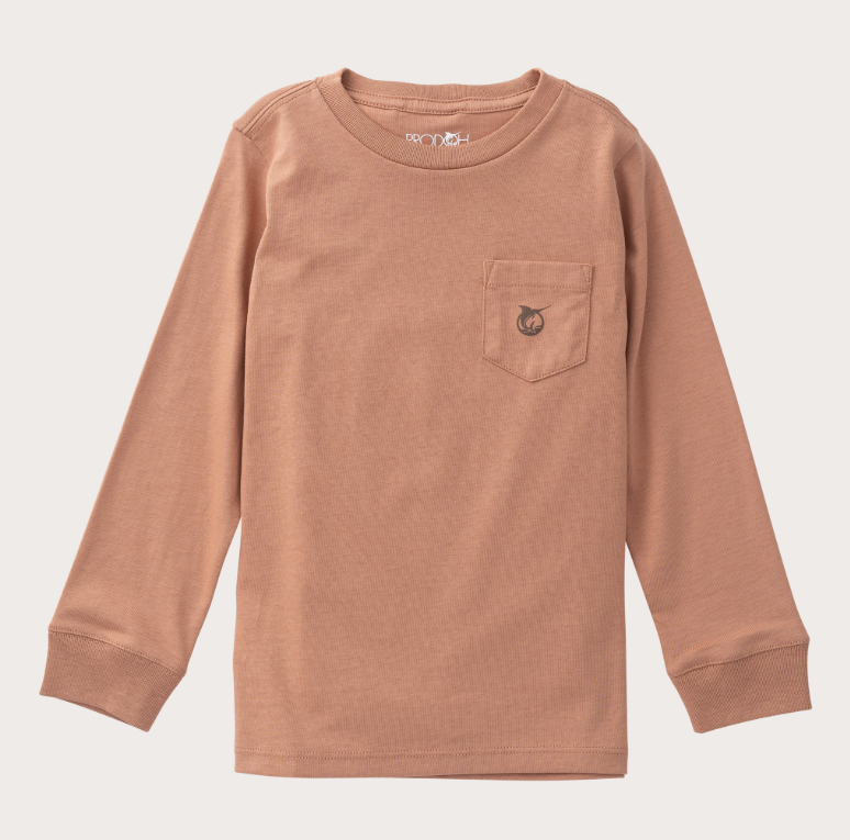 Prodoh Cotton Pocket T-Shirt, Mocha Mousse