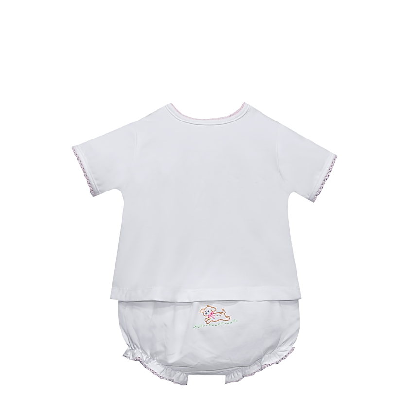 Baby Sen Pink Brennan Diaper Set, Dogs