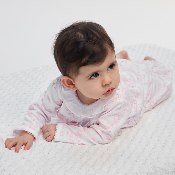 Nella Pima Pink Bears Trellace Gown