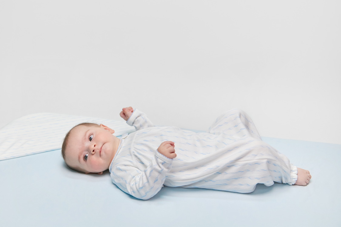 Nella Pima Blue Twirls Gown