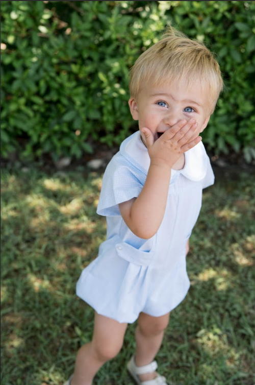 Lullaby Set Andrew Bubble, Baker Blue Minigingham