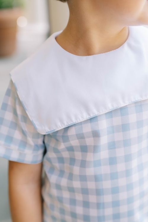 Lullaby Set Christian Short Set, Baldwin Blue Buffalo Check